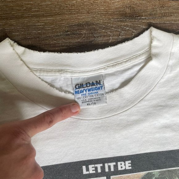 Vintage t-shirt The Beatles “let it be” by Gildan 1992 - Picture 3 of 4